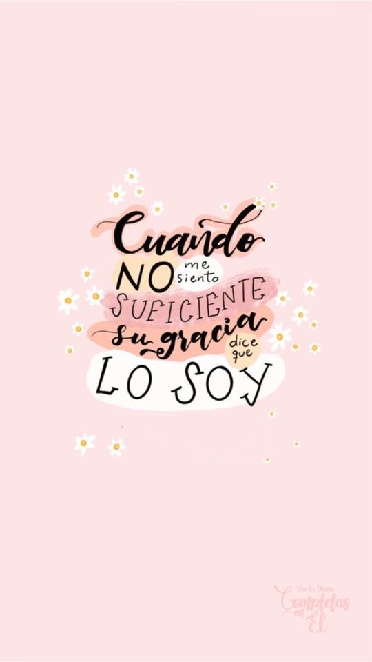 Fondo de pantalla: Cuando no me siento suficiente